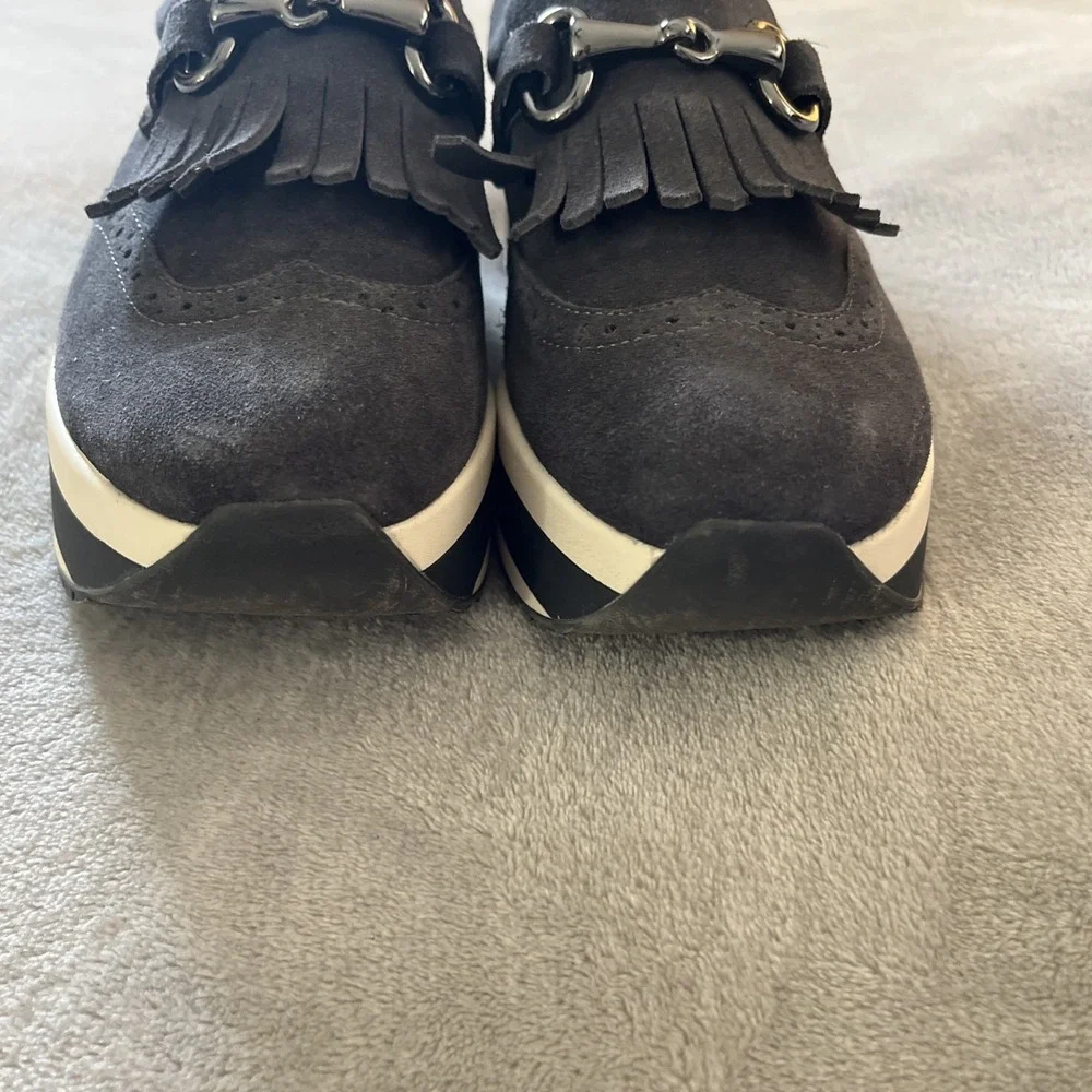 Dolce Vita Jhax Platform Shoes Women Sz 9.5 Black Suede Pre Owned